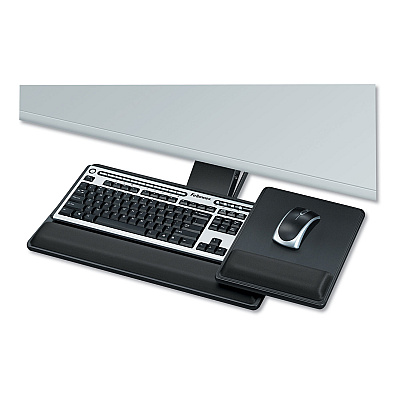 Fellowes Designer Suites Premium Keyboard Tray, 19w x 10.63d, Black (8017901)