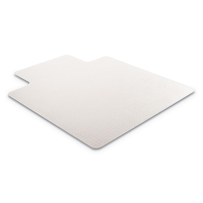 deflecto RollaMat Frequent Use Chair Mat, Med Pile Carpet, Flat, 36 x 48, Lipped, Clear (DEFCM15113)