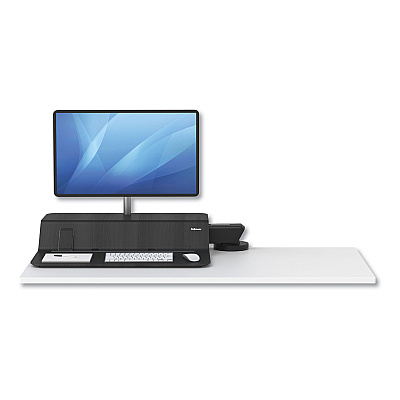 Fellowes Lotus RT Sit-Stand Workstation, 48" x 30" x 42.2" to 49.2", Black (8081501)