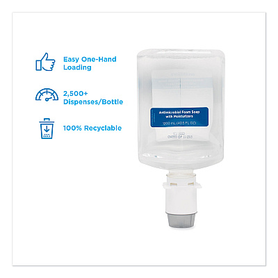 Georgia Pacific Professional GP enMotion Automated Touchless Antimicrobial Foam Soap Refill, Unscented, 1,200 mL, 2/Carton (GPC42818)