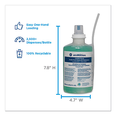 Georgia Pacific Professional GP enMotion Counter Mount Foam Soap Refill, Tranquil Aloe Scent, 1,800 mL, 2/Carton (GPC42718)