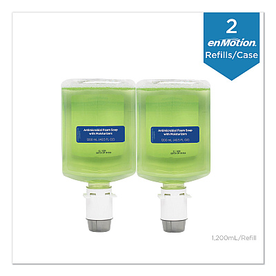 Georgia Pacific Professional GP enMotion Automated Touchless Antimicrobial Foam Soap Refill, Tranquil Aloe, 1,200 mL Bottle, 2/Carton (GPC42819)