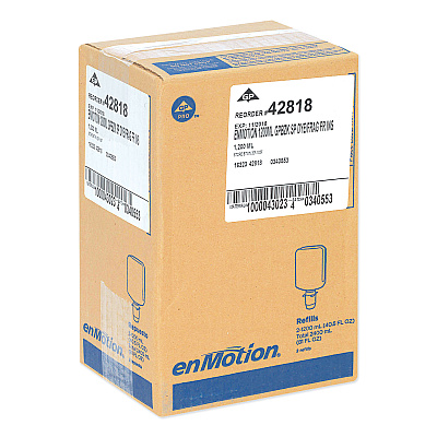 Georgia Pacific Professional GP enMotion Automated Touchless Antimicrobial Foam Soap Refill, Unscented, 1,200 mL, 2/Carton (GPC42818)