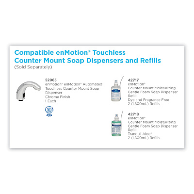 Georgia Pacific Professional GP enMotion Counter Mount Foam Soap Refill, Tranquil Aloe Scent, 1,800 mL, 2/Carton (GPC42718)