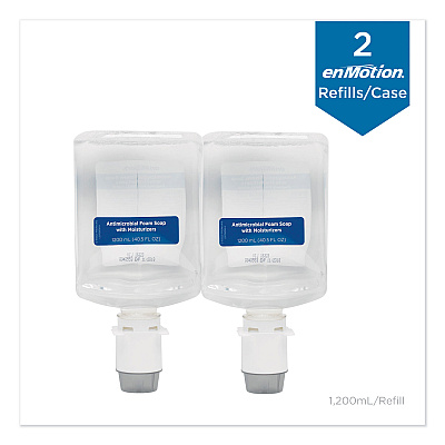 Georgia Pacific Professional GP enMotion Automated Touchless Antimicrobial Foam Soap Refill, Unscented, 1,200 mL, 2/Carton (GPC42818)