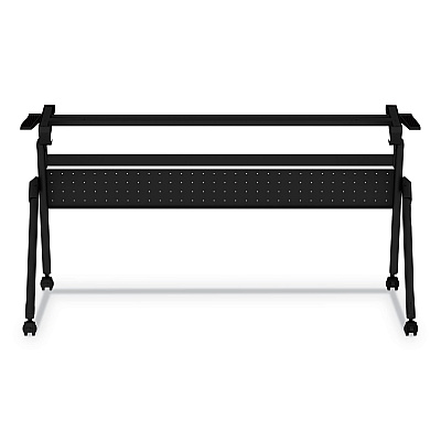 Alera Flip and Nest Table Base, 55.88w x 23.63d x 28.5h, Black (ALEVA7276BK)