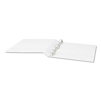 Universal Slant D-Ring View Binder, 3 Rings, 1" Capacity, 11 x 8.5, White (UNV20742)
