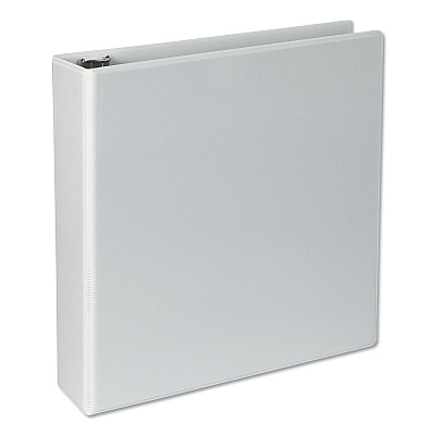 Universal Slant D-Ring View Binder, 3 Rings, 2" Capacity, 11 x 8.5, White, 4/Pack (UNV20746PK)