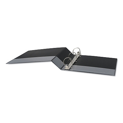 Universal Slant D-Ring View Binder, 3 Rings, 2" Capacity, 11 x 8.5, Black (UNV20745)