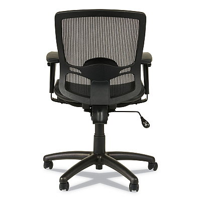 Alera Etros Series Suspension Mesh Mid-Back Synchro Tilt Chair, Supports Up to 275 lb, 15.74" to 19.68" Seat Height, Black (ALEET4218)