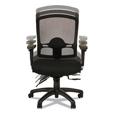 Alera Etros Series Mid-Back Multifunction with Seat Slide Chair, Supports Up to 275 lb, 17.83" to 21.45" Seat Height, Black (ALEET4217)
