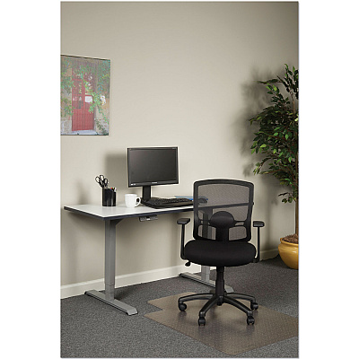 Alera Etros Series Mesh Mid-Back Chair, Supports Up to 275 lb, 18.03" to 21.96" Seat Height, Black (ALEET42ME10B)