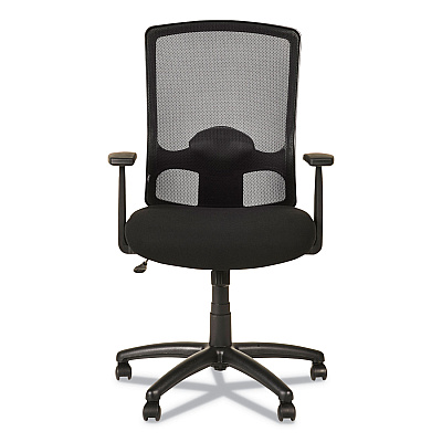 Alera Etros Series High-Back Swivel/Tilt Chair, Supports Up to 275 lb, 18.11" to 22.04" Seat Height, Black (ALEET4117B)