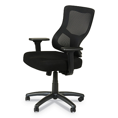 Alera Elusion II Series Mesh Mid-Back Swivel/Tilt Chair, Adjustable Arms, Supports 275lb, 17.51" to 21.06" Seat Height, Black (ALEELT4214F)