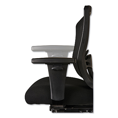 Alera Etros Series Mid-Back Multifunction with Seat Slide Chair, Supports Up to 275 lb, 17.83" to 21.45" Seat Height, Black (ALEET4217)