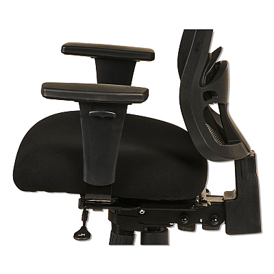 Alera Etros Series Mid-Back Multifunction with Seat Slide Chair, Supports Up to 275 lb, 17.83" to 21.45" Seat Height, Black (ALEET4217)