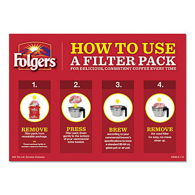 Folgers Coffee Filter Packs, Regular, 1.05 oz Filter Pack, 40/Carton (FOL52320)