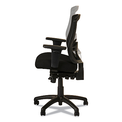 Alera Etros Series Mid-Back Multifunction with Seat Slide Chair, Supports Up to 275 lb, 17.83" to 21.45" Seat Height, Black (ALEET4217)