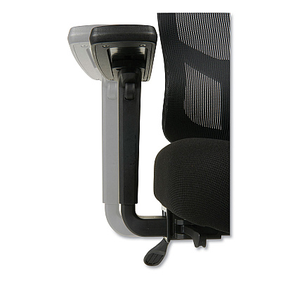 Alera Elusion II Series Mesh Mid-Back Swivel/Tilt Chair, Adjustable Arms, Supports 275lb, 17.51" to 21.06" Seat Height, Black (ALEELT4214F)