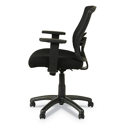 Alera Etros Series Mesh Mid-Back Chair, Supports Up to 275 lb, 18.03" to 21.96" Seat Height, Black (ALEET42ME10B)