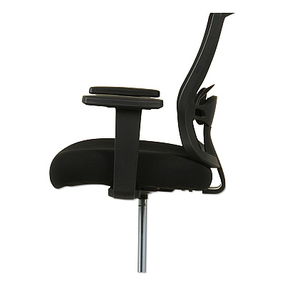 Alera Etros Series Mesh Stool, Supports Up to 275 lb, 25.19" to 35.23" Seat Height, Black (ALEET4614)