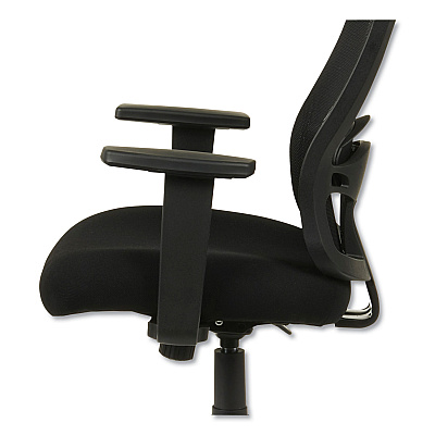 Alera Etros Series Mesh Mid-Back Chair, Supports Up to 275 lb, 18.03" to 21.96" Seat Height, Black (ALEET42ME10B)