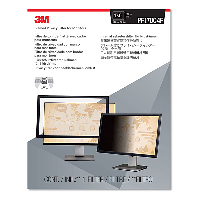 3M Framed Desktop Monitor Privacy Filter for 15" to 17" CRT/17" Flat Panel Monitors (MMMPF170C4F)