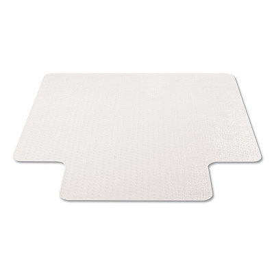 deflecto EconoMat Occasional Use Chair Mat, Low Pile Carpet, Roll, 36 x 48, Lipped, Clear (DEFCM11112COM)