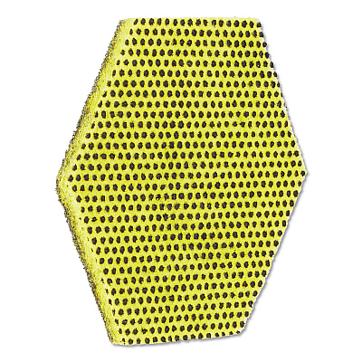 Scotch-Brite Dual Purpose Scour Pad, 5 x 5.75, Green/Yellow, 15/Carton (MMM96HEX)