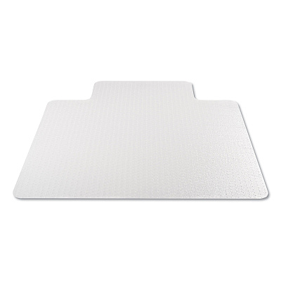 deflecto EconoMat Occasional Use Chair Mat, Low Pile Carpet, Roll, 36 x 48, Lipped, Clear (DEFCM11112COM)