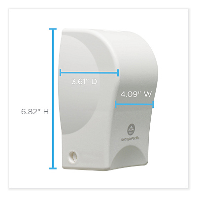 Georgia Pacific Professional ActiveAire Powered Whole-Room Freshener Dispenser, 4.38"  x 4" x 7.81'', White (GPC53287A)