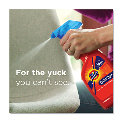 Tide Antibacterial Fabric Spray, Light Scent, 22 oz Spray Bottle, 6/Carton (PGC76533)