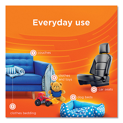 Tide Antibacterial Fabric Spray, Light Scent, 22 oz Spray Bottle, 6/Carton (PGC76533)