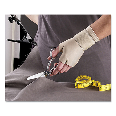 FUTURO Energizing Support Glove, Small/Medium, Fits Palm Size 6.5" - 8.0", Tan (MMM09183EN)