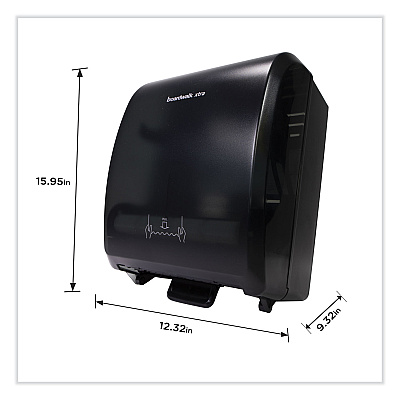 Boardwalk Xtra Mechanical Hands-Free Towel Dispenser, 12.31 x 9.31 x 15.94, Black (BWK29GREEN)