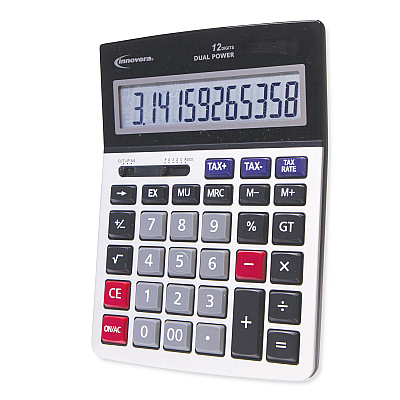 Innovera 15975 Large Display Calculator, 12-Digit LCD