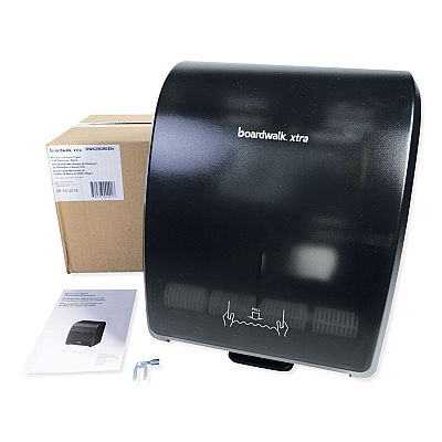Boardwalk Xtra Mechanical Hands-Free Towel Dispenser, 12.31 x 9.31 x 15.94, Black (BWK29GREEN)