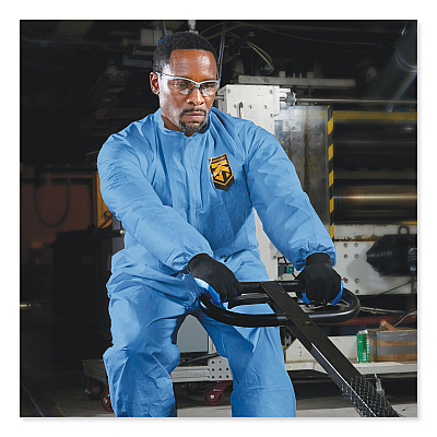 KleenGuard A20 Breathable Particle Protection Coveralls, Medium, Blue, 24/Carton (KCC58532)