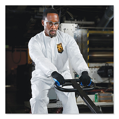 KleenGuard A40 Elastic-Cuff and Ankles Coveralls, White, 2X-Large, 25/Carton (KCC44315)