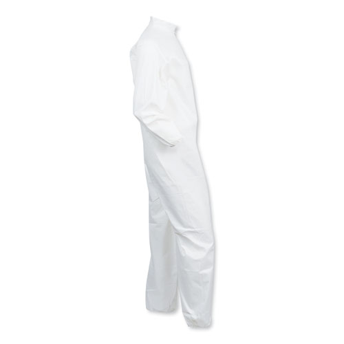KleenGuard A40 Elastic-Cuff and Ankles Coveralls, White, 2X-Large, 25/Carton (44315)