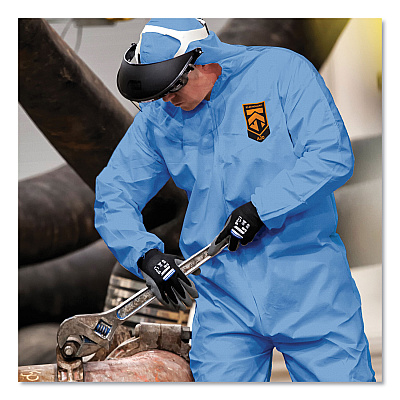 KleenGuard A20 Breathable Particle Protection Coveralls, X-Large, Blue, 24/Carton (KCC58514)