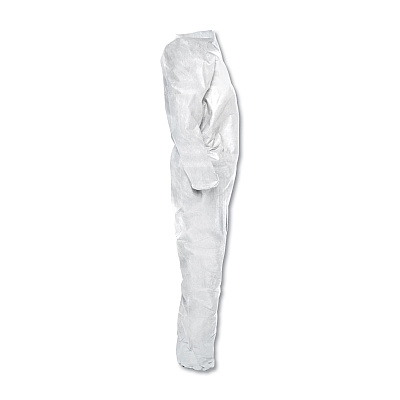 KleenGuard A20 Breathable Particle Protection Coveralls, Zip Closure, X-Large, White (KCC49104)