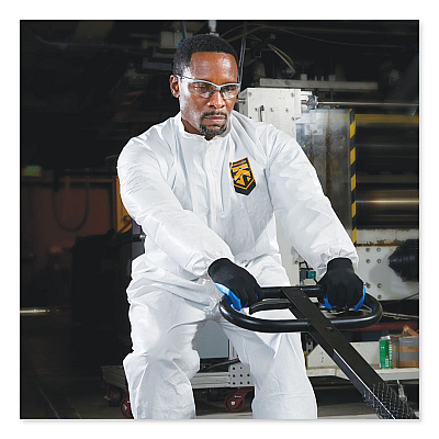 KleenGuard A30 Elastic-Back Coveralls, White, X-Large, 25/Carton (KCC46004)
