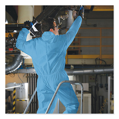 KleenGuard A20 Breathable Particle Protection Coveralls, X-Large, Blue, 24/Carton (KCC58514)