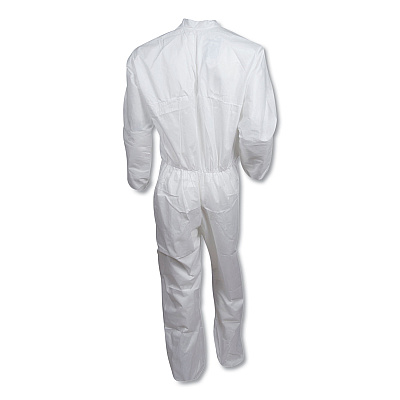 KleenGuard A30 Elastic-Back Coveralls, White, 2X-Large, 25/Carton (KCC46005)