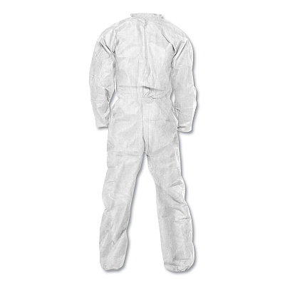 KleenGuard A20 Breathable Particle Protection Coveralls, Zip Closure, X-Large, White (KCC49104)