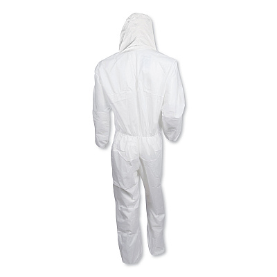 KleenGuard A20 Breathable Particle Protection Coveralls, Zip Closure, 3X-Large, White (KCC49116)