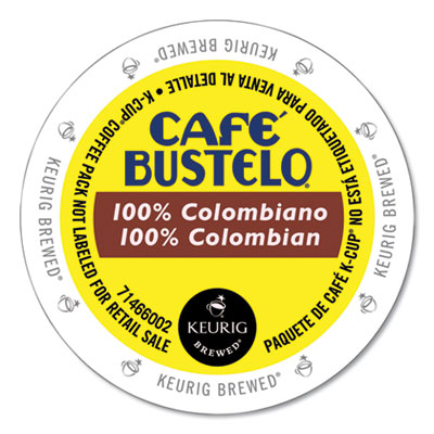 Cafe Bustelo 100 Percent Colombian K-Cups, 24/Box (GMT6107)