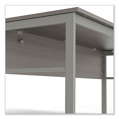 Linea Italia Urban Series Desk Workstation, 59" x 23.75" x 29.5", Ash (LITUR601ASH)