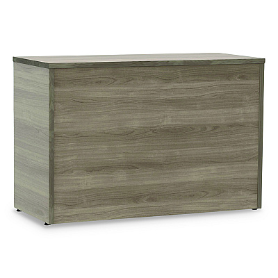 Linea Italia Urban 36" Credenza, Bottom Pedestal, 35.25w x 15.25d x 23.75h, Natural Walnut (LITUR604NW)